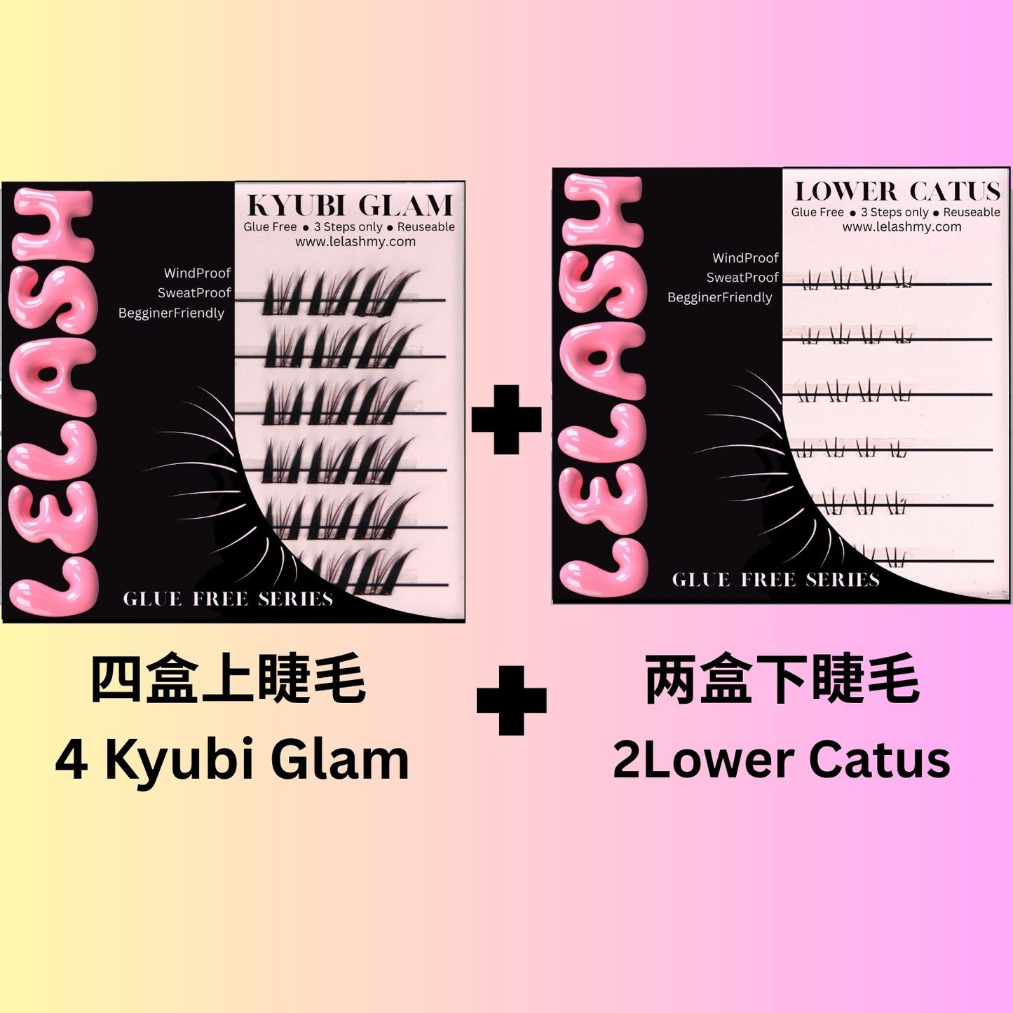Lashes Combo Set 2（6 boxes of lashes）